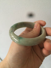 Load image into Gallery viewer, 54.7mm Certified Type A 100% Natural green/yellow Jadeite Jade bangle KS24-7532
