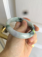 Load image into Gallery viewer, 58.8mm Certified Type A 100% Natural light green/purple jadeite jade bangle Q98-1403