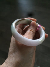 Load image into Gallery viewer, reserved! please don't buy. Thanks. 55.3mm 100% natural Type A green/brown/purple jadeite jade bangle B54