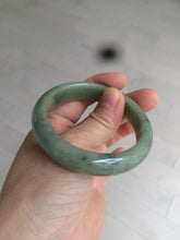 Load image into Gallery viewer, 52mm Certified 100% natural Type A dark green jadeite jade bangle AB63-0060