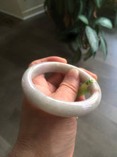 Load image into Gallery viewer, 56mm Certified Type A 100% Natural green/purple/red (福禄寿) Jadeite Jade bangle L118-2743