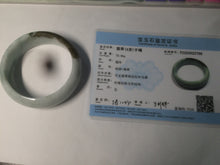Load image into Gallery viewer, 57mm Certified type A 100% Natural green/white/brown chubby Jadeite bangle N107-3788