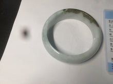 Load image into Gallery viewer, 57mm Certified type A 100% Natural green/white/brown chubby Jadeite bangle N107-3788