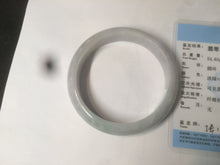 Load image into Gallery viewer, 58mm Certified Type A 100% Natural light green/purple Jadeite Jade bangle N108-2822