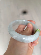 Load image into Gallery viewer, 57.4mm 100% natural Type A light green style jadeite jade bangle AB36-8519