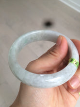 Load image into Gallery viewer, 57.4mm 100% natural Type A light green style jadeite jade bangle AB36-8519