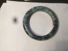 Load image into Gallery viewer, 55.5mm Certified 100% Natural type A dark green/green Jadeite Jade bangle AB68-9800