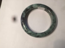 Load image into Gallery viewer, 55.5mm Certified 100% Natural type A dark green/green Jadeite Jade bangle AB68-9800