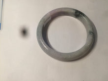 Load image into Gallery viewer, 54.5mm certified Type A 100% Natural green/purple/white  jadeite jade bangle AB69-9790