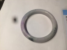Load image into Gallery viewer, 54.5mm certified Type A 100% Natural green/purple/white  jadeite jade bangle AB69-9790