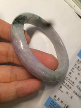 Load image into Gallery viewer, 54.5mm certified Type A 100% Natural green/purple/white  jadeite jade bangle AB69-9790