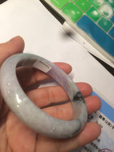 Load image into Gallery viewer, 54.5mm certified Type A 100% Natural green/purple/white  jadeite jade bangle AB69-9790