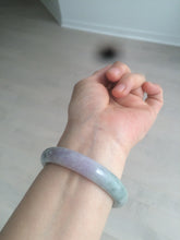 Load image into Gallery viewer, 54.5mm certified Type A 100% Natural green/purple/white  jadeite jade bangle AB69-9790