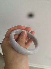Load image into Gallery viewer, 58.1mm 100% natural type A certified light green/purple jadeite jade bangle AQ5-0684