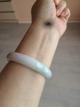 Load image into Gallery viewer, 54.5mm certified Type A 100% Natural green/purple/yellow (FU LU Shou)  jadeite jade bangle AB71-9798