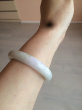 Load image into Gallery viewer, 54.5mm certified Type A 100% Natural green/purple/yellow (FU LU Shou)  jadeite jade bangle AB71-9798