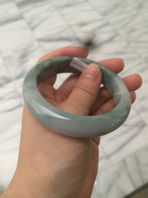 Load image into Gallery viewer, 57.5mm Certified Type A 100% Natural green/white Jadeite Jade bangle R59-1301