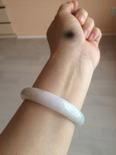 Load image into Gallery viewer, 54.5mm certified Type A 100% Natural green/purple/yellow (FU LU Shou)  jadeite jade bangle AB71-9798