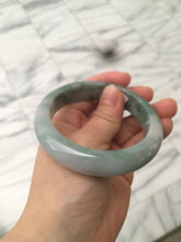 Load image into Gallery viewer, 57.5mm Certified Type A 100% Natural green/white Jadeite Jade bangle R59-1301