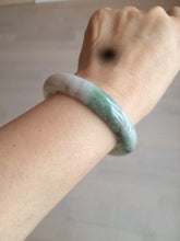 Load image into Gallery viewer, 54.5mm certified Type A 100% Natural green/purple/yellow (FU LU Shou)  jadeite jade bangle AB71-9798