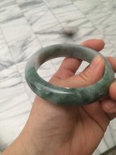 Load image into Gallery viewer, 57.5mm Certified Type A 100% Natural green/white Jadeite Jade bangle R59-1301
