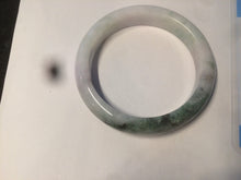 Load image into Gallery viewer, 54.5mm certified Type A 100% Natural green/purple/yellow (FU LU Shou)  jadeite jade bangle AB71-9798