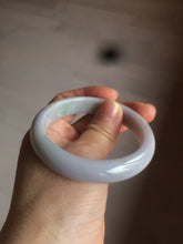 Load image into Gallery viewer, 53.2mm 100% natural type A certified light green/purple jadeite jade bangle AQ4-0733