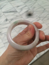 Load image into Gallery viewer, 52mm Certified Type A 100% Natural sunny green/purple/yellow Jadeite Jade bangle L115-5682
