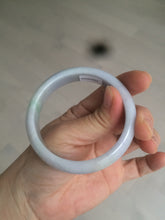 Load image into Gallery viewer, 53.2mm 100% natural type A certified light green/purple jadeite jade bangle AQ4-0733