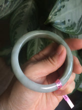 Load image into Gallery viewer, 56.6mm certified 100% natural Type A green/brown jadeite jade bangle L67-8440
