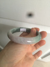Load image into Gallery viewer, 56.2 mm Type A 100% Natural green/purple Jadeite Jade bangle C21-9809
