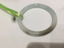 Load image into Gallery viewer, 55.8mm Certified Type A 100% Natural icy white/green round cut Jadeite Jade bangle E53-1281