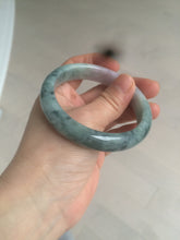 Load image into Gallery viewer, 56.2 mm Type A 100% Natural green/purple Jadeite Jade bangle C21-9809