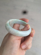 Load image into Gallery viewer, 48mm Type A 100% Natural sunny green/purple/yellow ovalJadeite Jade bangle X105-9226