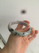 Load image into Gallery viewer, 58.6mm 100% natural type A certified light green/purple/red (FU LU SHOU, 福禄寿) jadeite jade bangle AQ3-0726