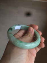Load image into Gallery viewer, 52.8mm Certified Type A 100% Natural sunny green/purple/gray/black Jadeite Jade bangle C18-9769