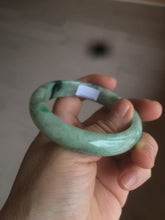 Load image into Gallery viewer, 52.8mm Certified Type A 100% Natural sunny green/purple/gray/black Jadeite Jade bangle C18-9769