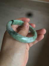 Load image into Gallery viewer, 52.8mm Certified Type A 100% Natural sunny green/purple/gray/black Jadeite Jade bangle C18-9769