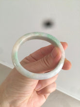Load image into Gallery viewer, 48mm Type A 100% Natural sunny green/purple/yellow ovalJadeite Jade bangle X105-9226