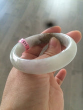 Load image into Gallery viewer, 51.3mm Certified Type A 100% Natural light green/purple/brown Jadeite Jade bangle B64-8418