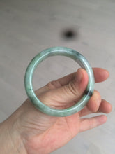 Load image into Gallery viewer, 52.8mm Certified Type A 100% Natural sunny green/purple/gray/black Jadeite Jade bangle C18-9769