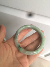 Load image into Gallery viewer, 52.8mm Certified Type A 100% Natural sunny green/purple/gray/black Jadeite Jade bangle C18-9769