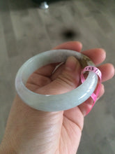 Load image into Gallery viewer, 51.3mm Certified Type A 100% Natural light green/purple/brown Jadeite Jade bangle B64-8418