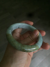 Load image into Gallery viewer, 57.4mm Certified Type A 100% Natural green/brown jadeite jade bangle E59-2113