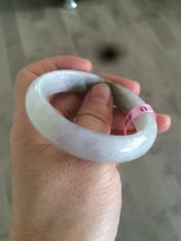 Load image into Gallery viewer, 51.3mm Certified Type A 100% Natural light green/purple/brown Jadeite Jade bangle B64-8418