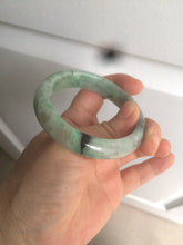 Load image into Gallery viewer, 52.8mm Certified Type A 100% Natural sunny green/purple/gray/black Jadeite Jade bangle C18-9769