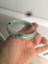 Load image into Gallery viewer, 52.8mm Certified Type A 100% Natural sunny green/purple/gray/black Jadeite Jade bangle C18-9769