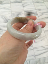 Load image into Gallery viewer, 51.3mm Certified Type A 100% Natural light green/purple/brown Jadeite Jade bangle B64-8418