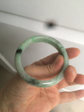 Load image into Gallery viewer, 52.8mm Certified Type A 100% Natural sunny green/purple/gray/black Jadeite Jade bangle C18-9769