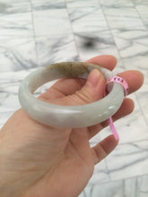 Load image into Gallery viewer, 51.3mm Certified Type A 100% Natural light green/purple/brown Jadeite Jade bangle B64-8418